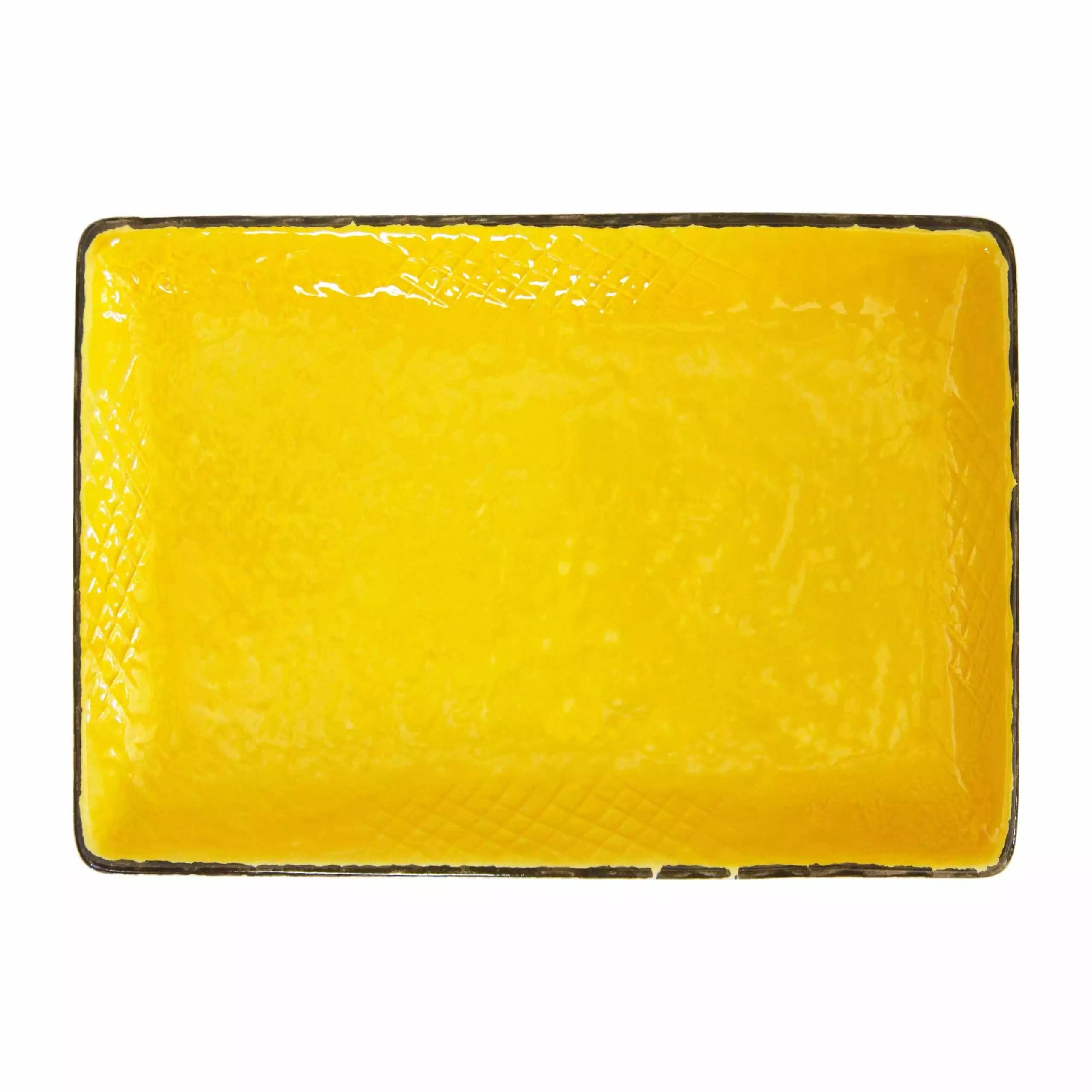 ARCUCCI PRETA VASSOIO RETTANGOLARE - Giallo